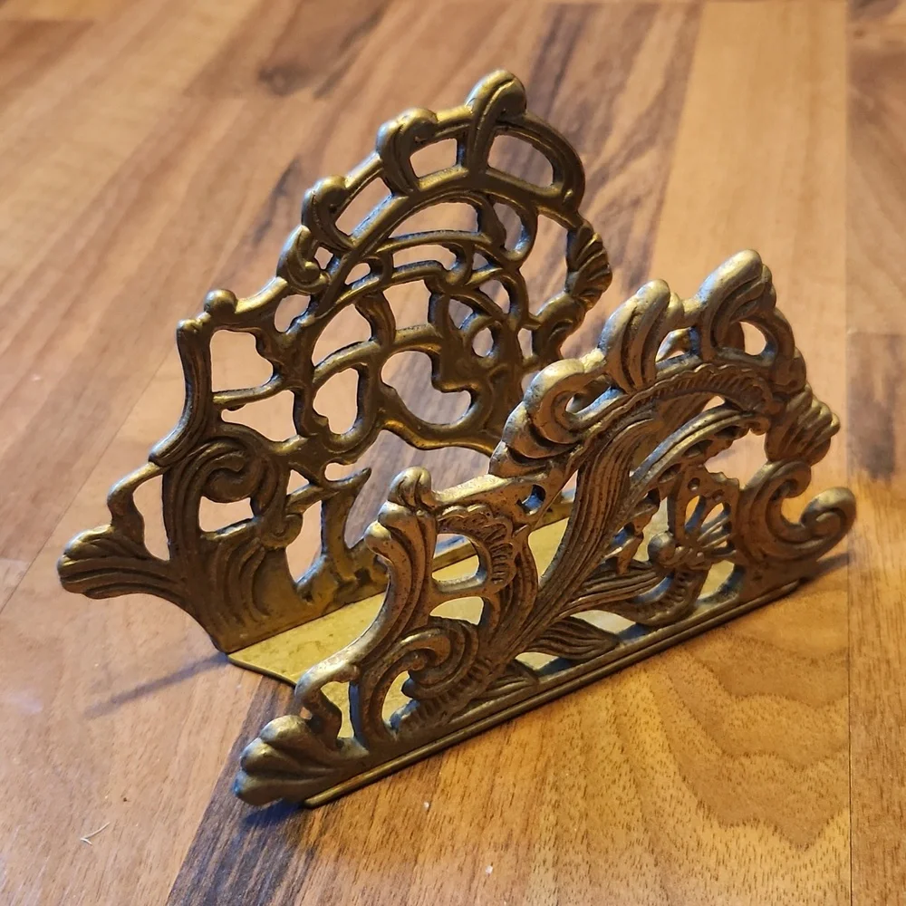 Teleflora vintage brass