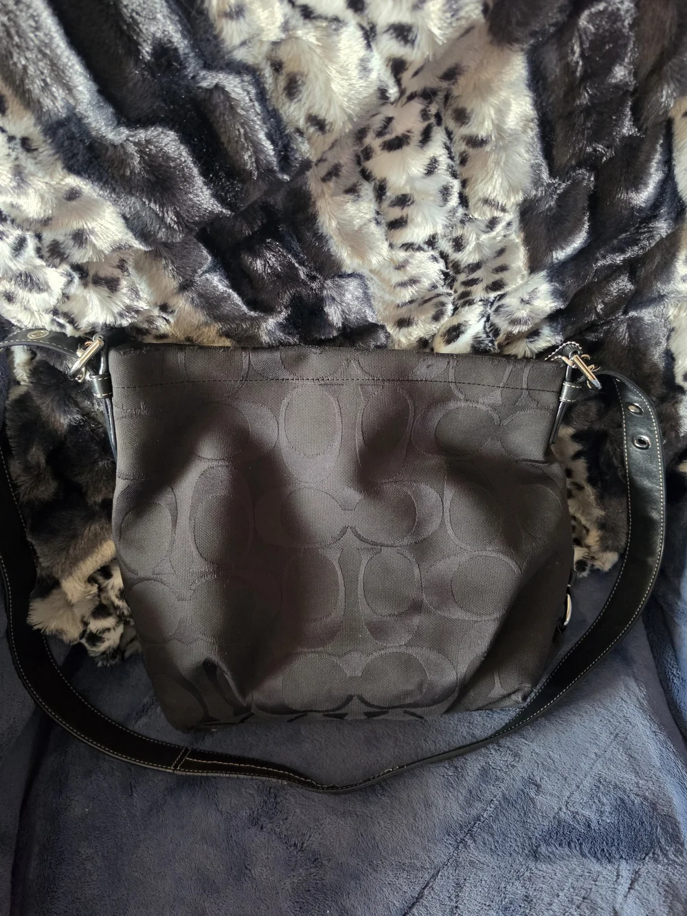 Coach black signature